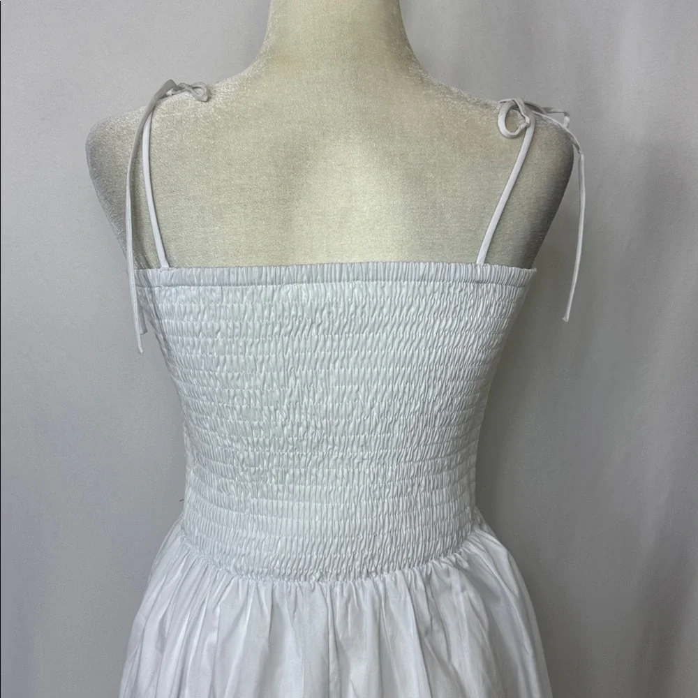 ASTR The Label Drop Smoked Midi Dress Size Medium White‎ NWOT - Picture 11 of 15